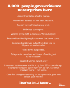 maternity enquiry 2026 report