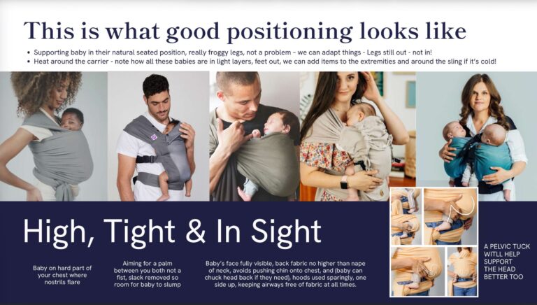 baby wearing rise midwives