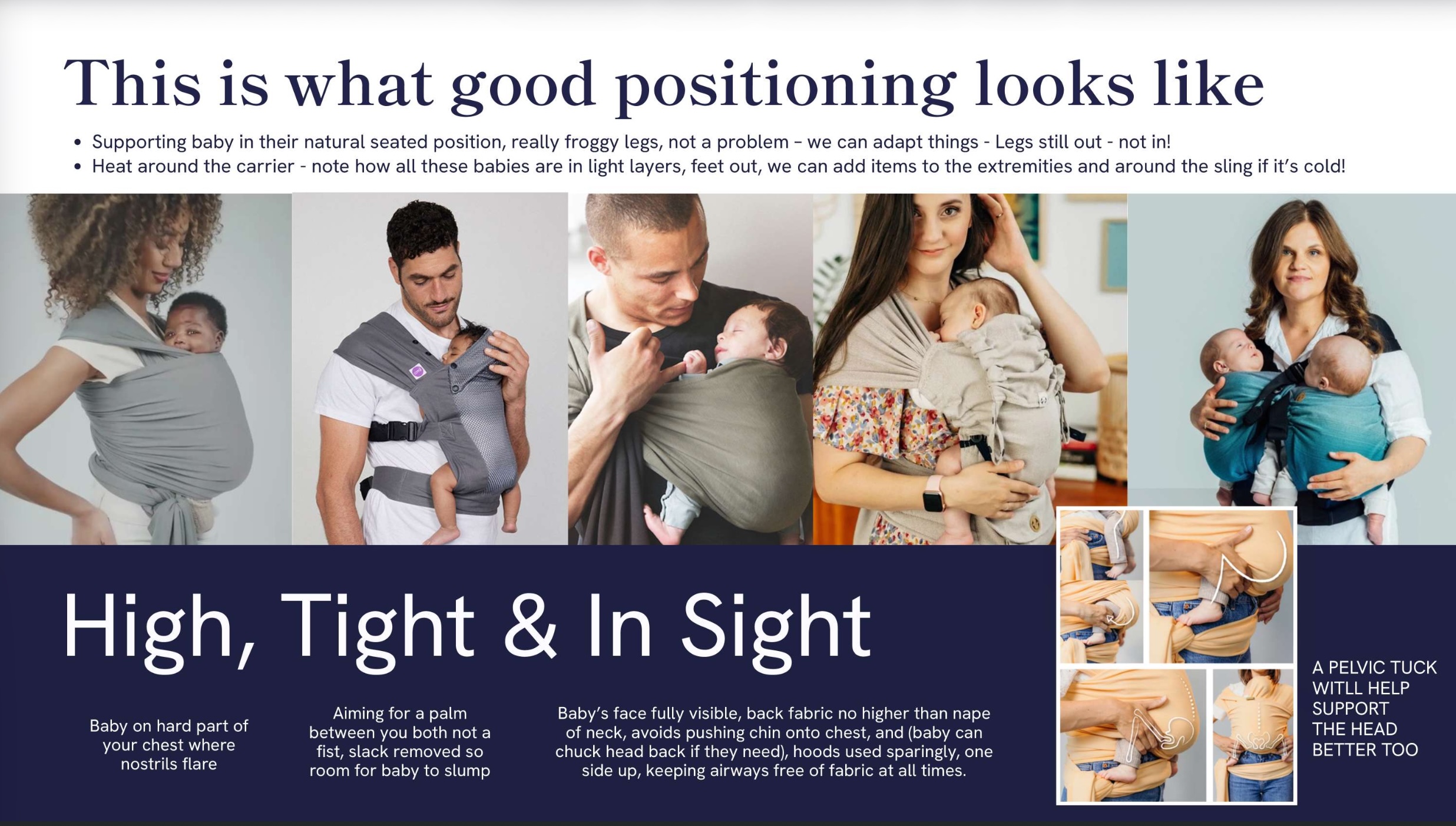 baby wearing rise midwives