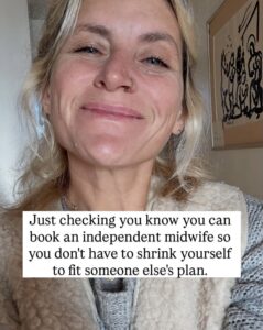 independent midwife virginia rowan sussex and london